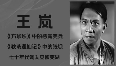 王岚 《方珍珠》中的恶霸宪兵，七十年代调任安徽芜湖文化局领导