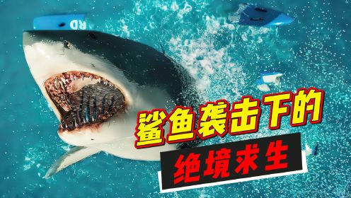鲨口逃生：鲨鱼袭击下的绝境求生