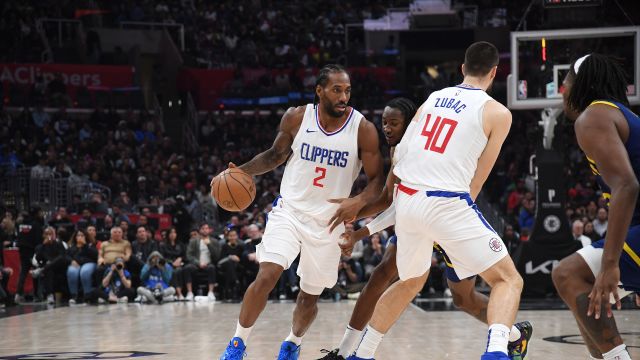 莱昂纳德vs勇士集锦 全场拿下27分8篮板带领球队赢下比赛