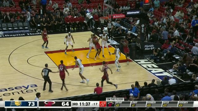 哈利伯顿vs热火集锦 44+10高效发挥与巴特勒对飚