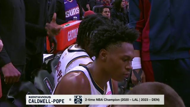 NBA常规赛：掘金vs太阳第4节英文原声回放