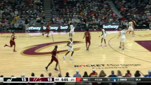 《NBA骑士》眼观六路！奥利尼克洞悉防守小手一抖 助飞科林斯扣篮取分