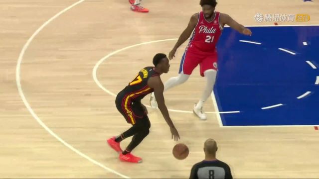 NBA常规赛：老鹰vs76人第1节中文解说回放