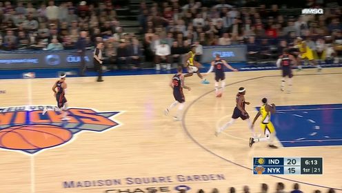 《NBA全场集锦》立刻做出回应！哈利伯顿反击一条龙暴扣大声宣泄