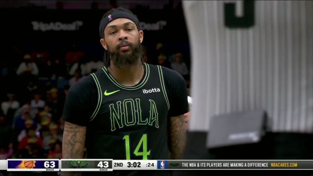 NBA常规赛：太阳vs鹈鹕英文原声全场回放