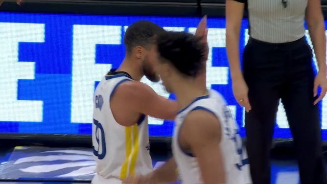 箭去如流星！库里手起刀落连续三分飚中逼停猛龙