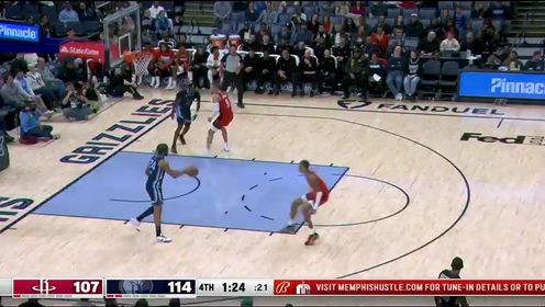 《NBA全场集锦》NBA常规赛：火箭vs灰熊第4节英文原声回放