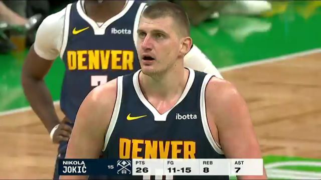 NBA常规赛：掘金vs凯尔特人第3节英文原声回放