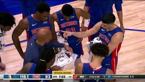 《NBA全场集锦》【回放】独行侠vs活塞第4节英文原声回放
