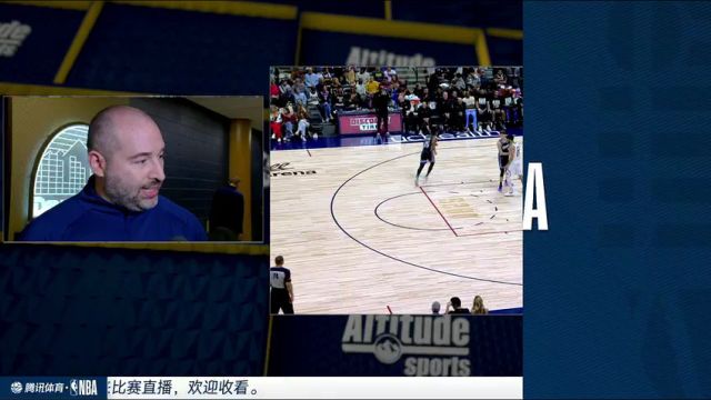 NBA常规赛：国王vs掘金第3节中文解说回放