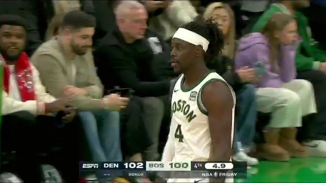 NBA常规赛：掘金vs凯尔特人第4节中文解说回放