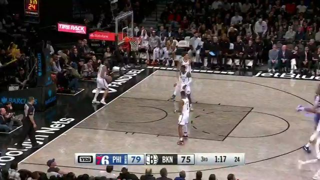 NBA常规赛：76人vs篮网第3节中文解说回放