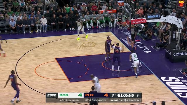 抓住失误推反击！布朗死亡缠绕鬼手抢断暴扣一条龙