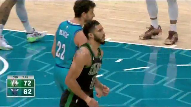 NBA常规赛：凯尔特人vs黄蜂英文原声全场回放