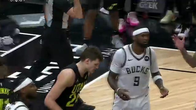 雄鹿vs爵士第4节中文解说回放