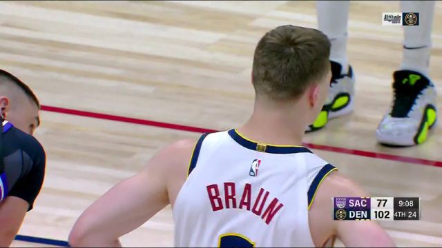 NBA常规赛：国王vs掘金第4节英文原声回放