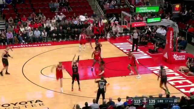NBA常规赛：公牛vs火箭第4节英文原声回放