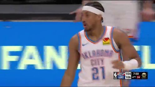 《洛杉矶快船》【回放】NBA常规赛：雷霆vs快船第4节英文原声回放