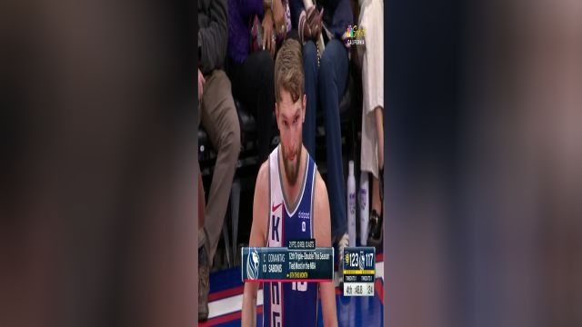 NBA常规赛：步行者vs国王第4节英文原声回放