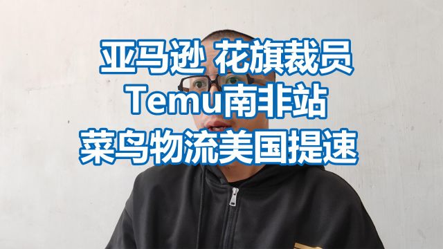 裁员潮 temu南非站 菜鸟物流美国提速