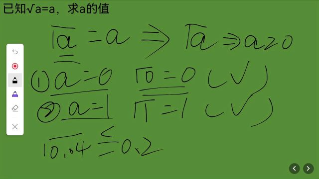 错误率超高:√a=a,求a,新颖的题目