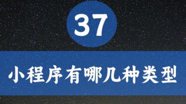 支付宝小程序有哪几种类型?