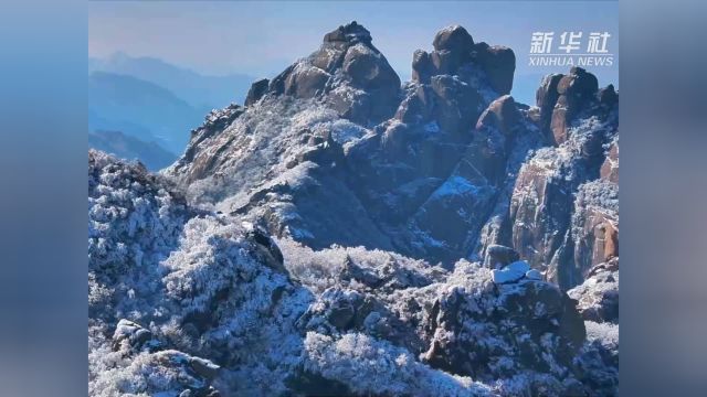 安徽池州:飘飘瑞雪下山川