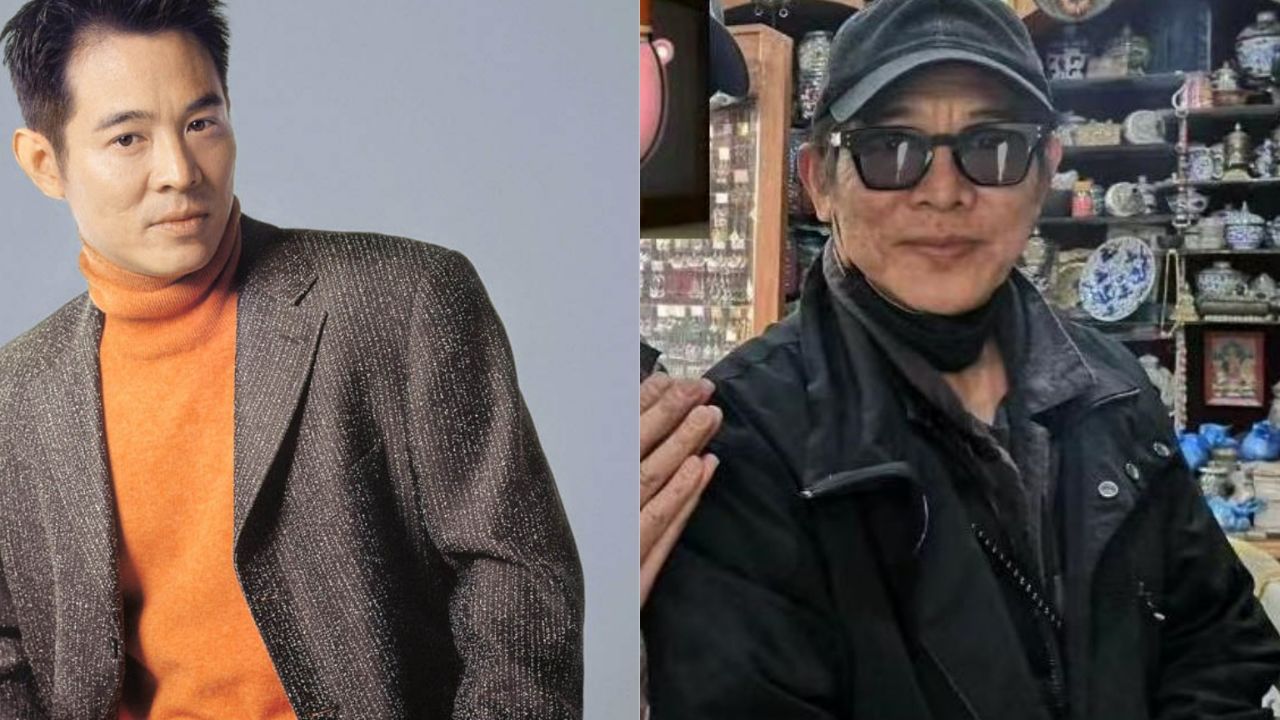 60岁李连杰现身尼泊尔,老年斑抢镜显憔悴,态度亲和身后佛珠抢镜