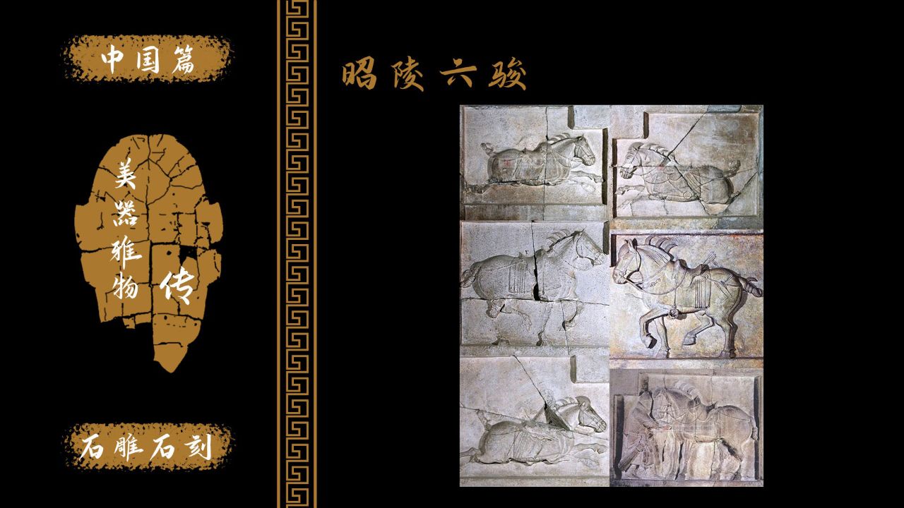 昭陵六骏!唐太宗坐骑浮雕石刻!纪念为大唐立下不世之功的战马!