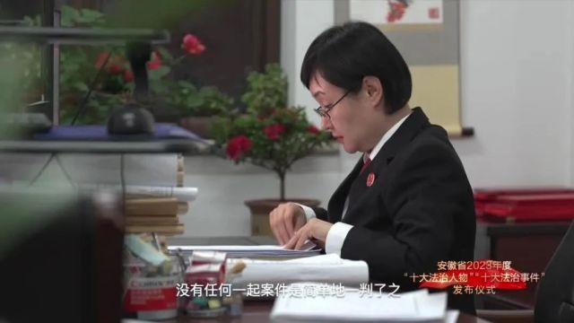 安徽省2023年度“十大法治人物”——耿青