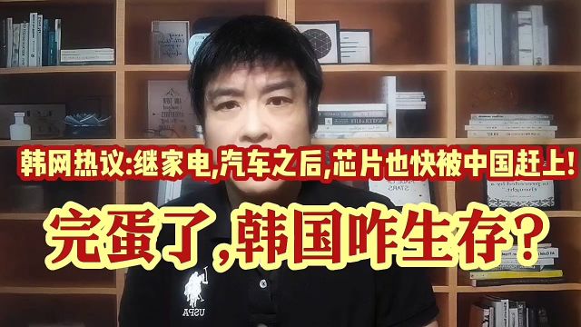 韩网热议:完蛋了!继家电,汽车之后,芯片也快被中国赶上!韩国咋生存?