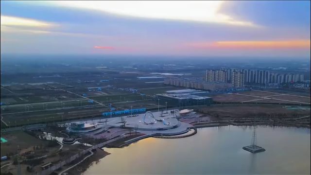 济宁市金乡县莱河十里风光带:市民休闲打卡好地方