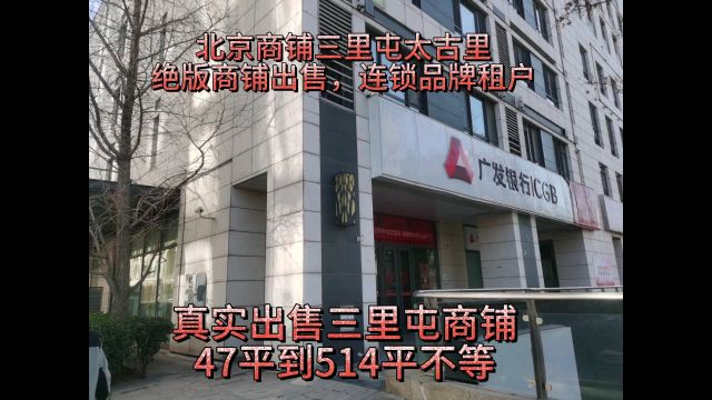 北京东三环三里屯太古里商铺出售工人体育馆兰博基尼宾利玛莎拉蒂