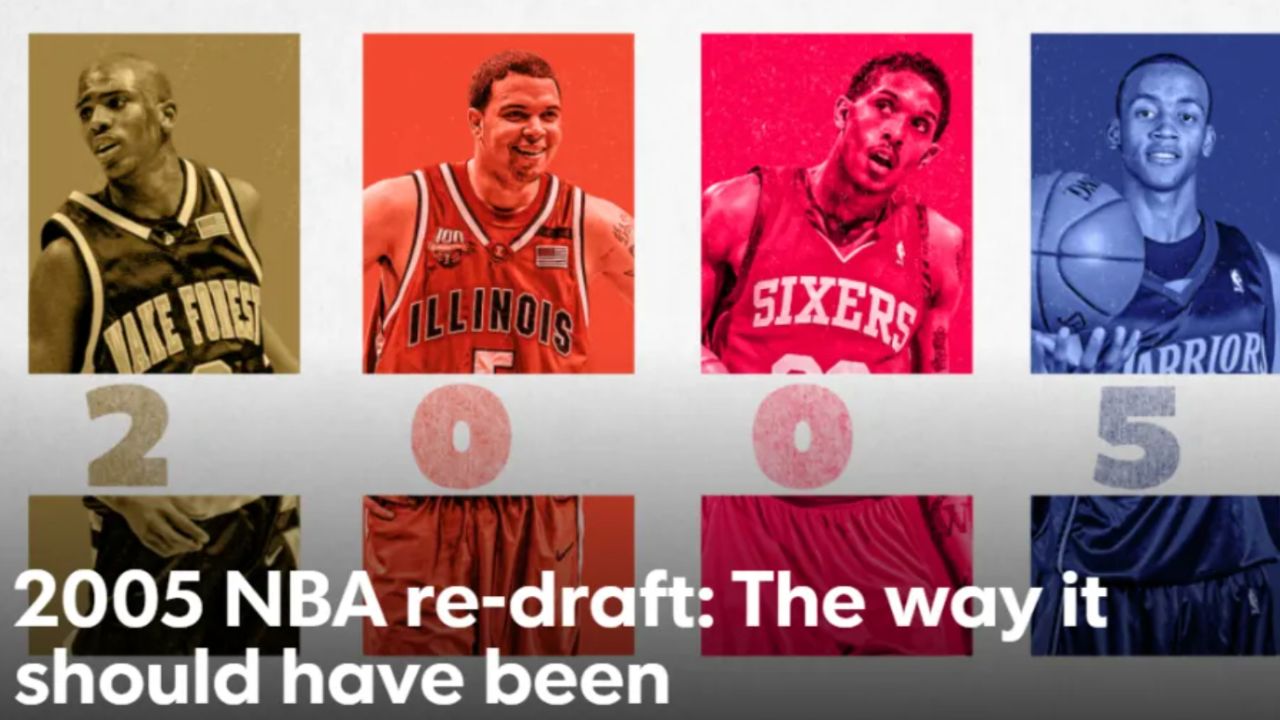 美媒重排05年选秀前十顺位:拜纳姆第8 路威大逆袭 状元无悬念