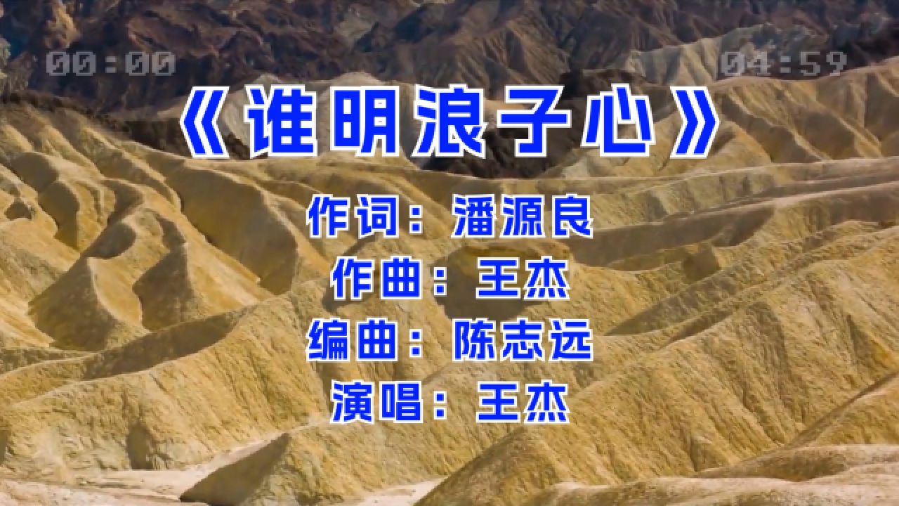 王杰当年巅峰时的这首《谁明浪子心》,打动人心,简直无人能及!