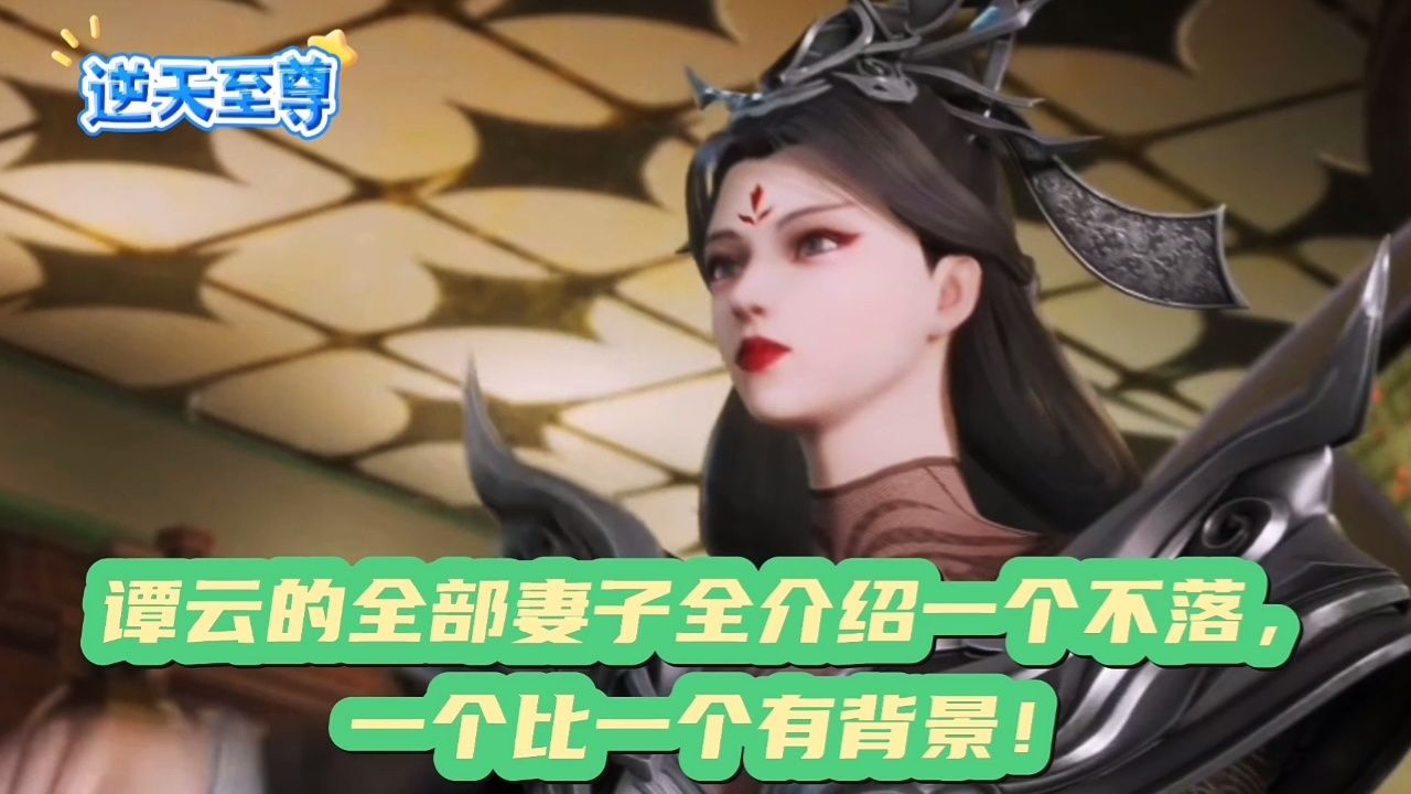 逆天至尊:谭云的全部妻子全介绍一个不落,一个比一个有背景!