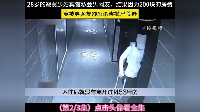 28岁的寂寞少妇宾馆私会男网友,结果因为200块的房费,竟被男网友残忍杀害抛尸荒野