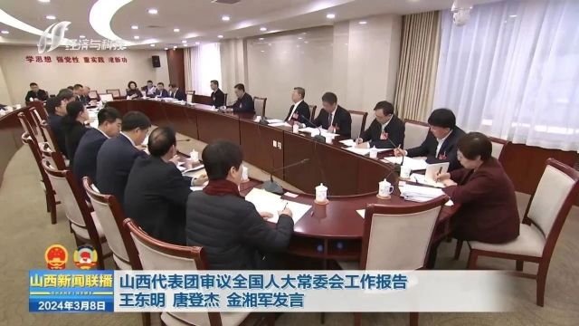 山西代表团审议全国人大常委会工作报告 王东明 唐登杰 金湘军发言