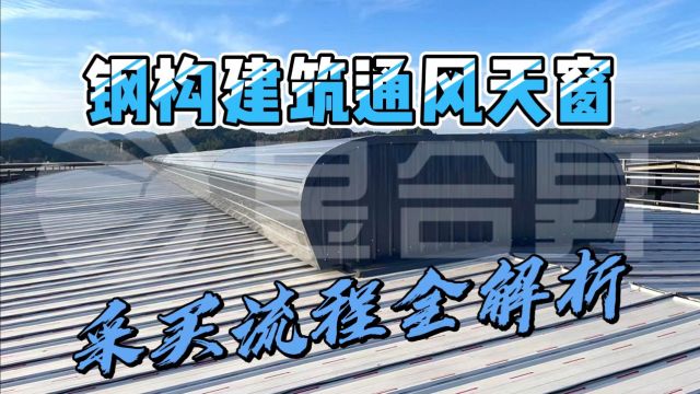 钢构建筑通风天窗采买流程全解析