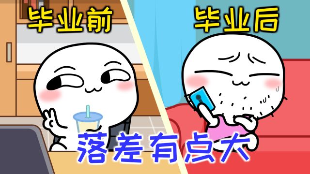 毕业前VS毕业后的区别