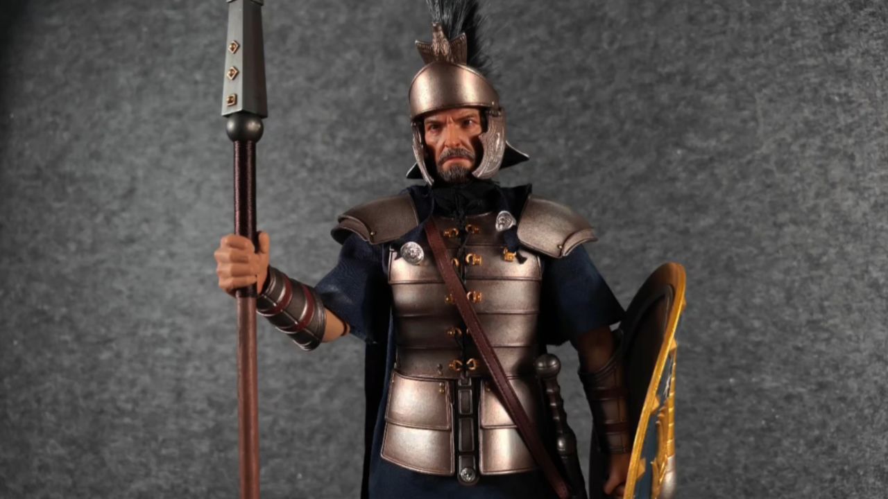 haoyutoys 1/6 帝国军团 银甲罗马禁卫军 可动兵人