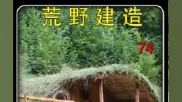 第74集 荒野建造:男子搭建霍比特小屋,不仅内部装饰别具一格,还挖渠引水用来养鱼.#原始技术 #解压助眠