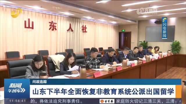 关注!山东下半年全面恢复非教育系统公派出国留学