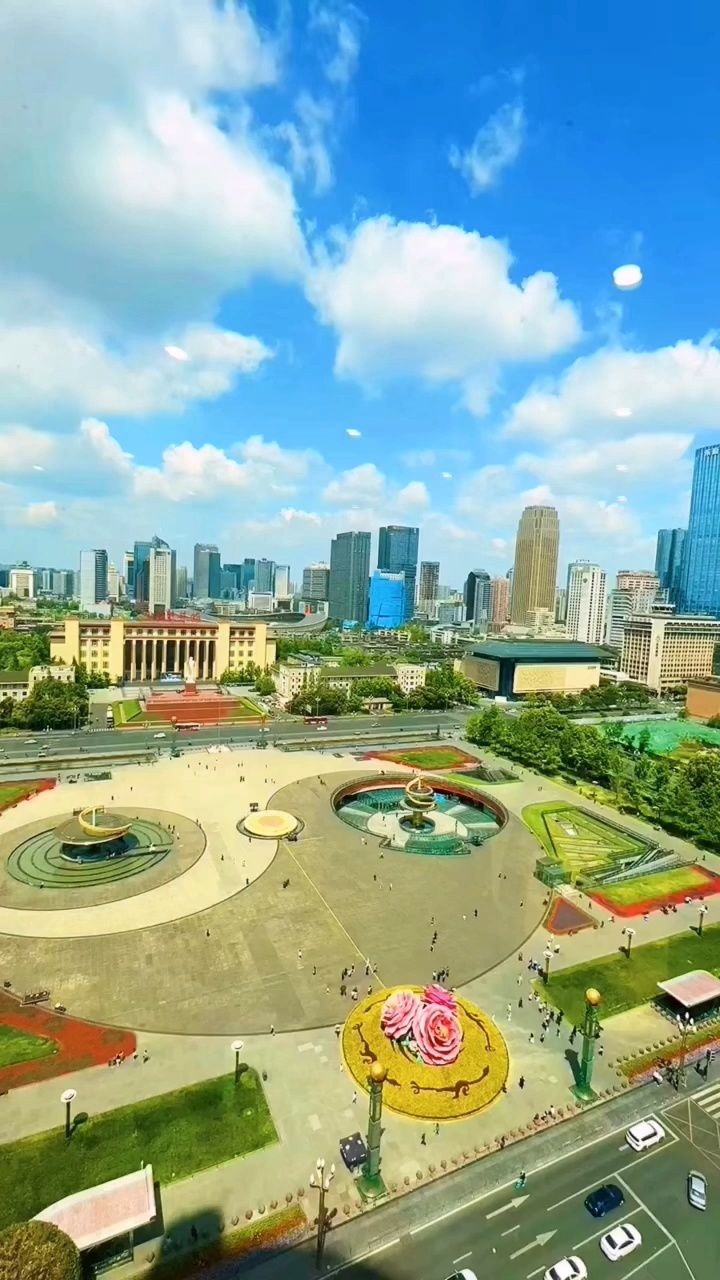 成都天府广场全景