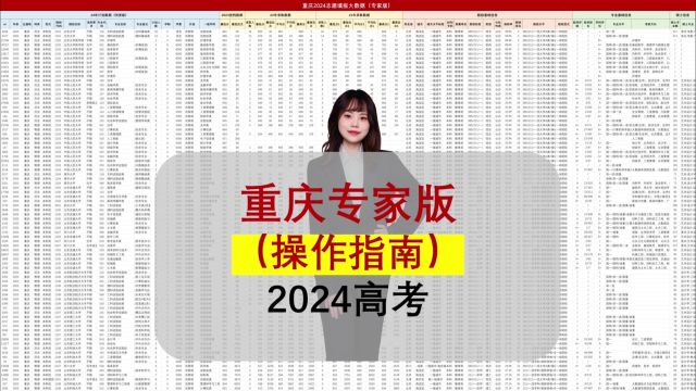 重庆24年填报大数据:一键筛选,600分学生10分钟出方案