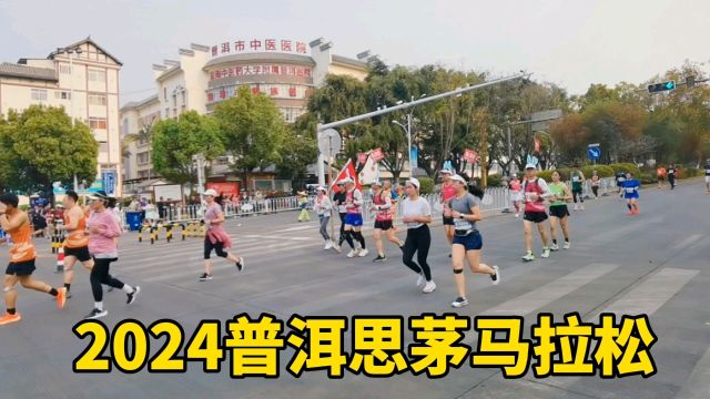 2024普洱思茅马拉松,有来自世界各地的一万名选手参加,太壮观了