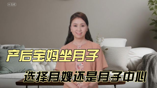 产后宝妈坐月子,是选择月嫂,还是月子中心呢?