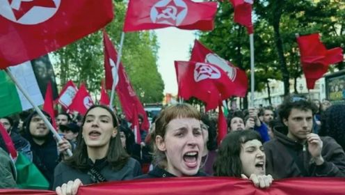 资本主义国家需要一场红色浪潮——意大利共产主义者，上街了