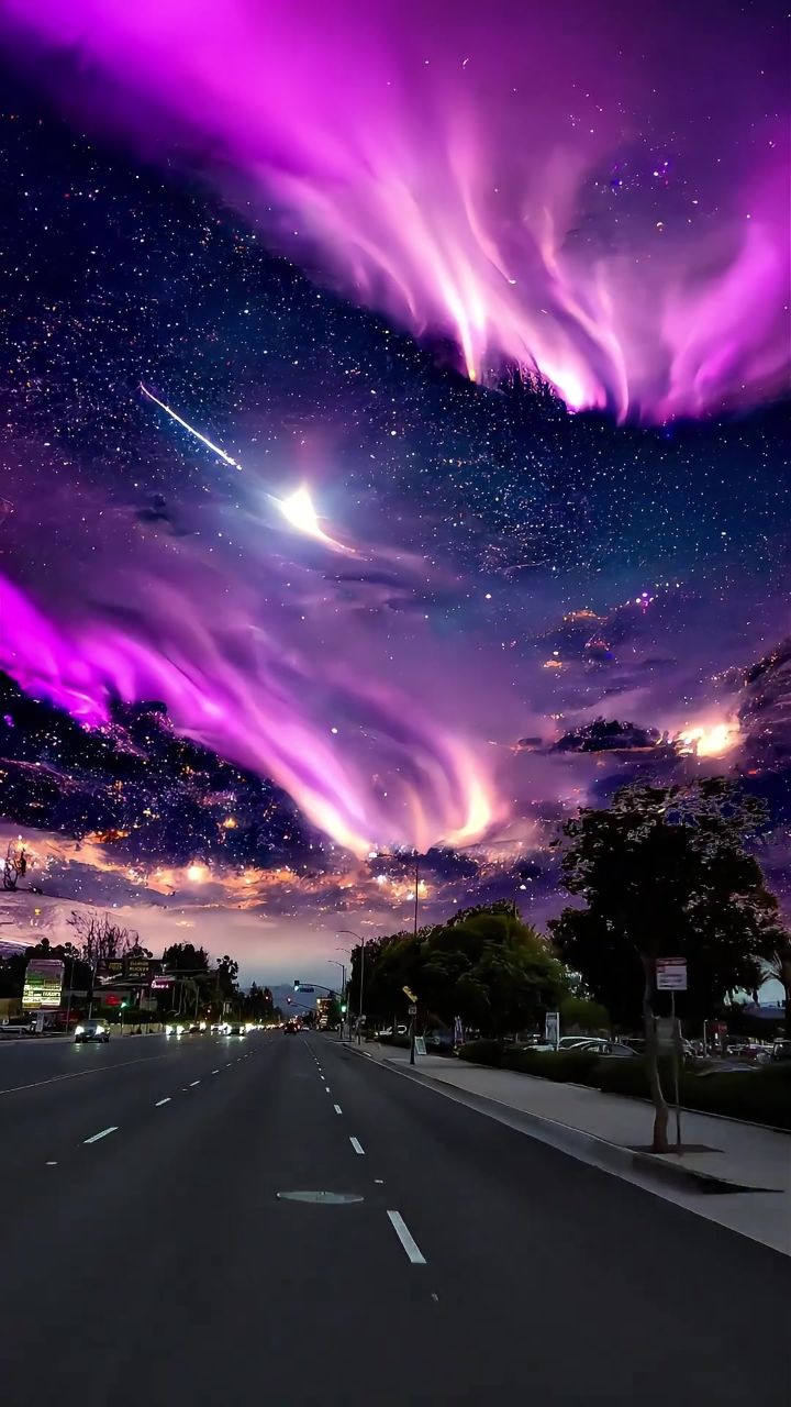 送你一片魔法天空 #治愈系风景 #北极光 #这个风景足够治愈你吗