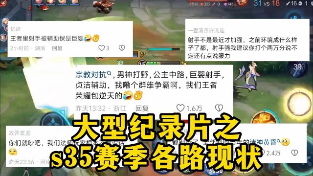 大型纪录片之《S35赛季各分路现状》